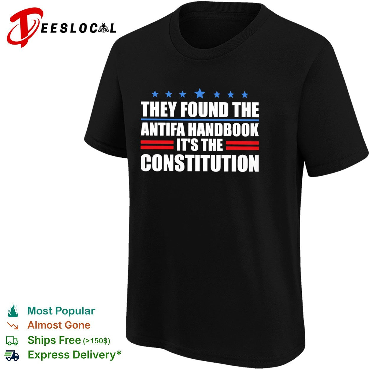 They found the antifa handbook it is the constitution shirt