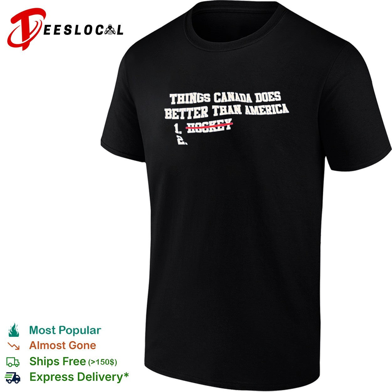 Things Canada Does Better Than America Hockey Shirt