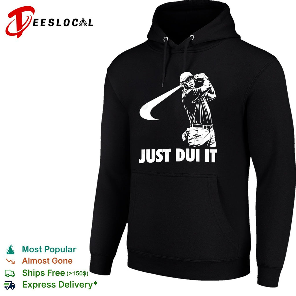 Tiger Woods PGA Tour Golf Just Dui It parody shirt