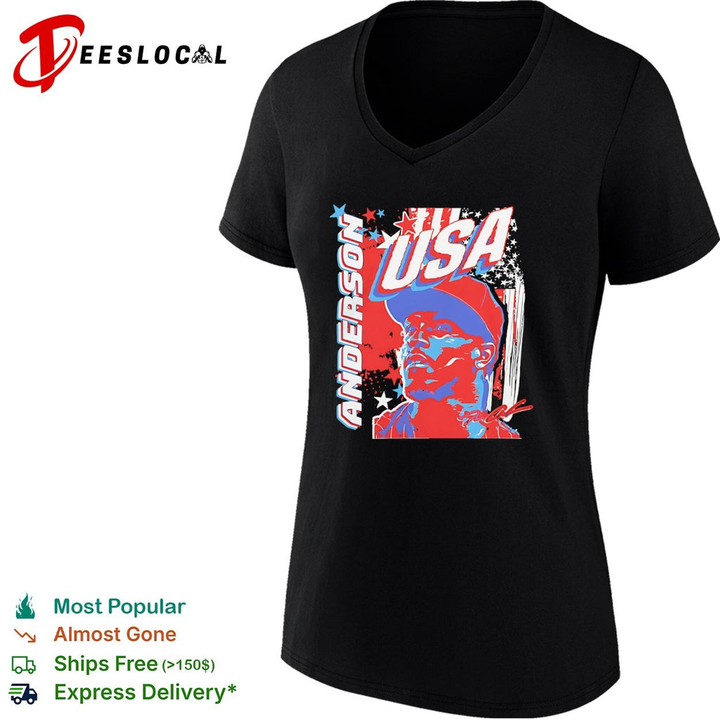 Tim Anderson USA Chicago White Sox MLB Baseball player portrait shirt