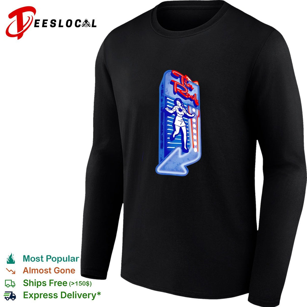 Tin Roof neon sign dancing woman bar shirt