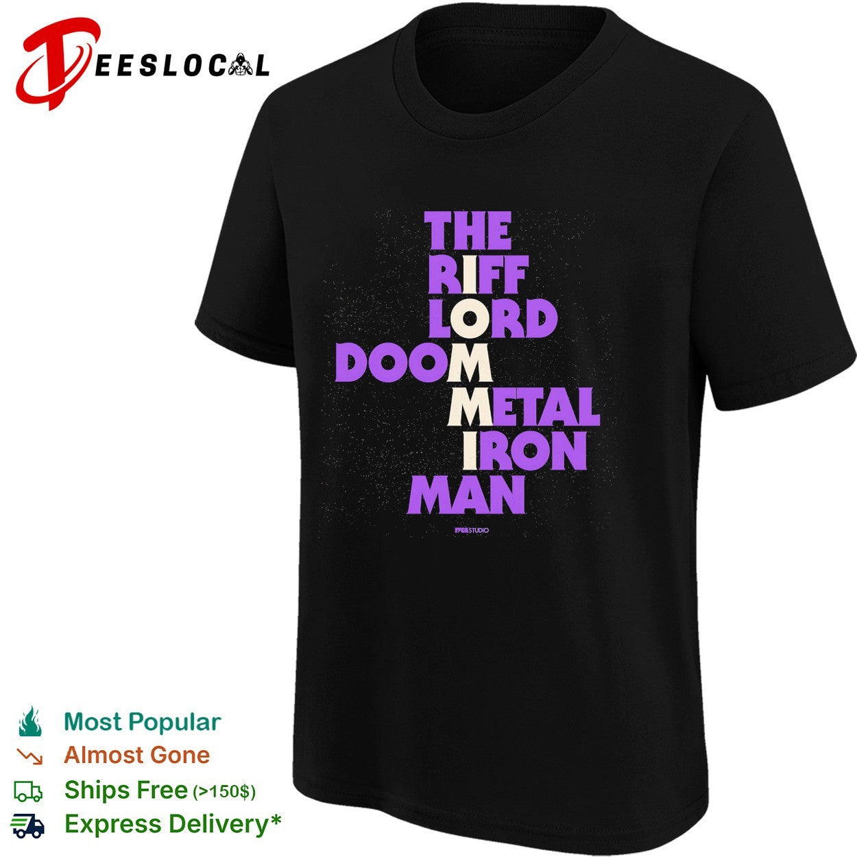 Tony Iommi the riff lord doom metal iron man shirt