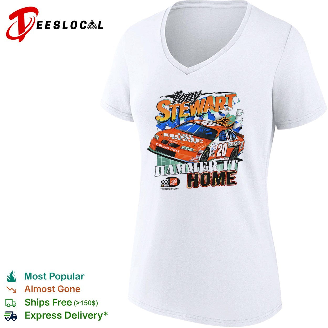 Tony Stewart NASCAR The Home Depot Hammer It Home shirt
