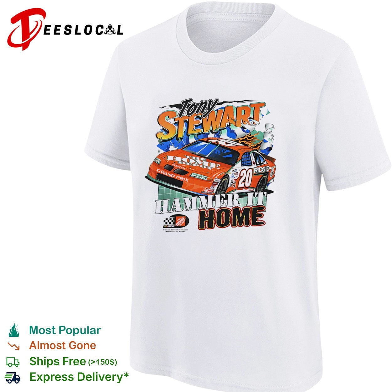 Tony Stewart NASCAR The Home Depot Hammer It Home shirt