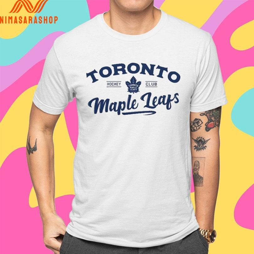 Toronto Maple Leafs Hockey Club Levelwear White Richmond Ice Wall Shirts