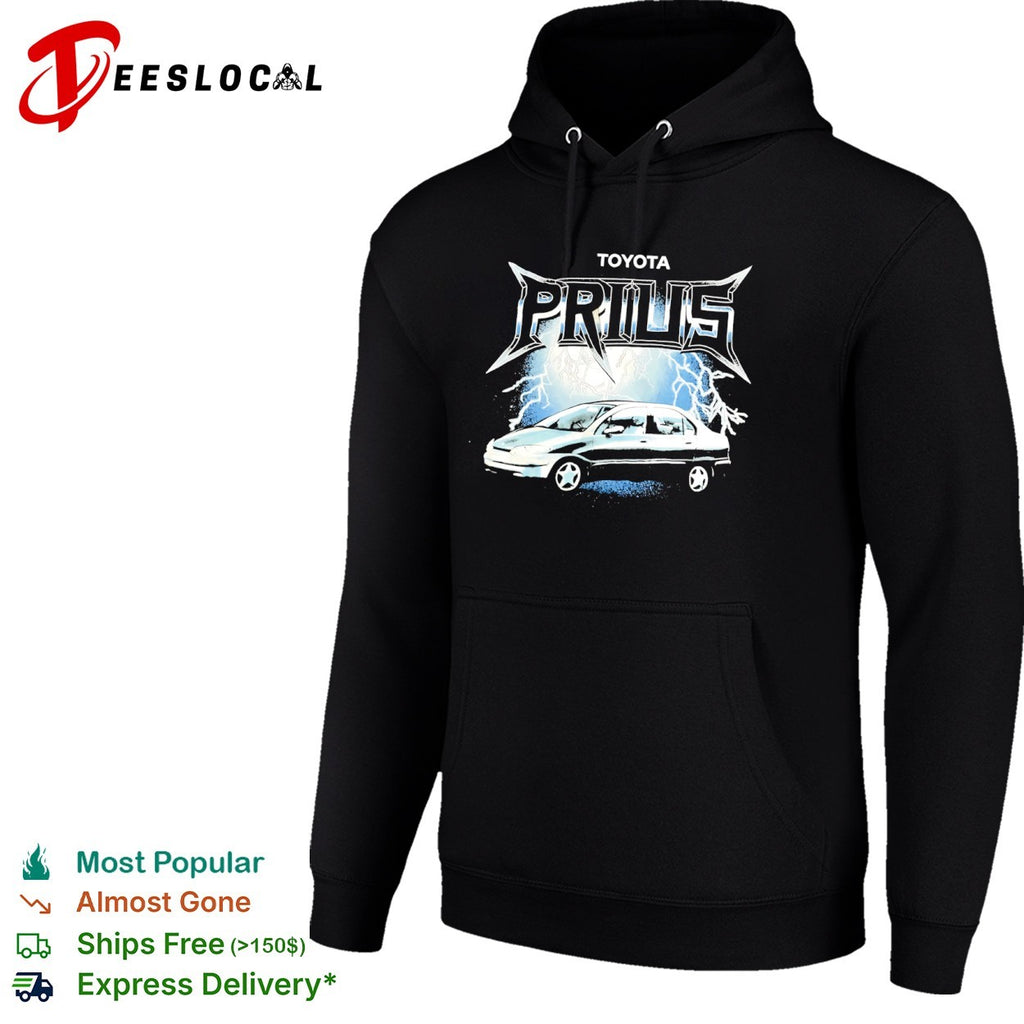 Toyota Prius heavy metal lightning car graphic shirt