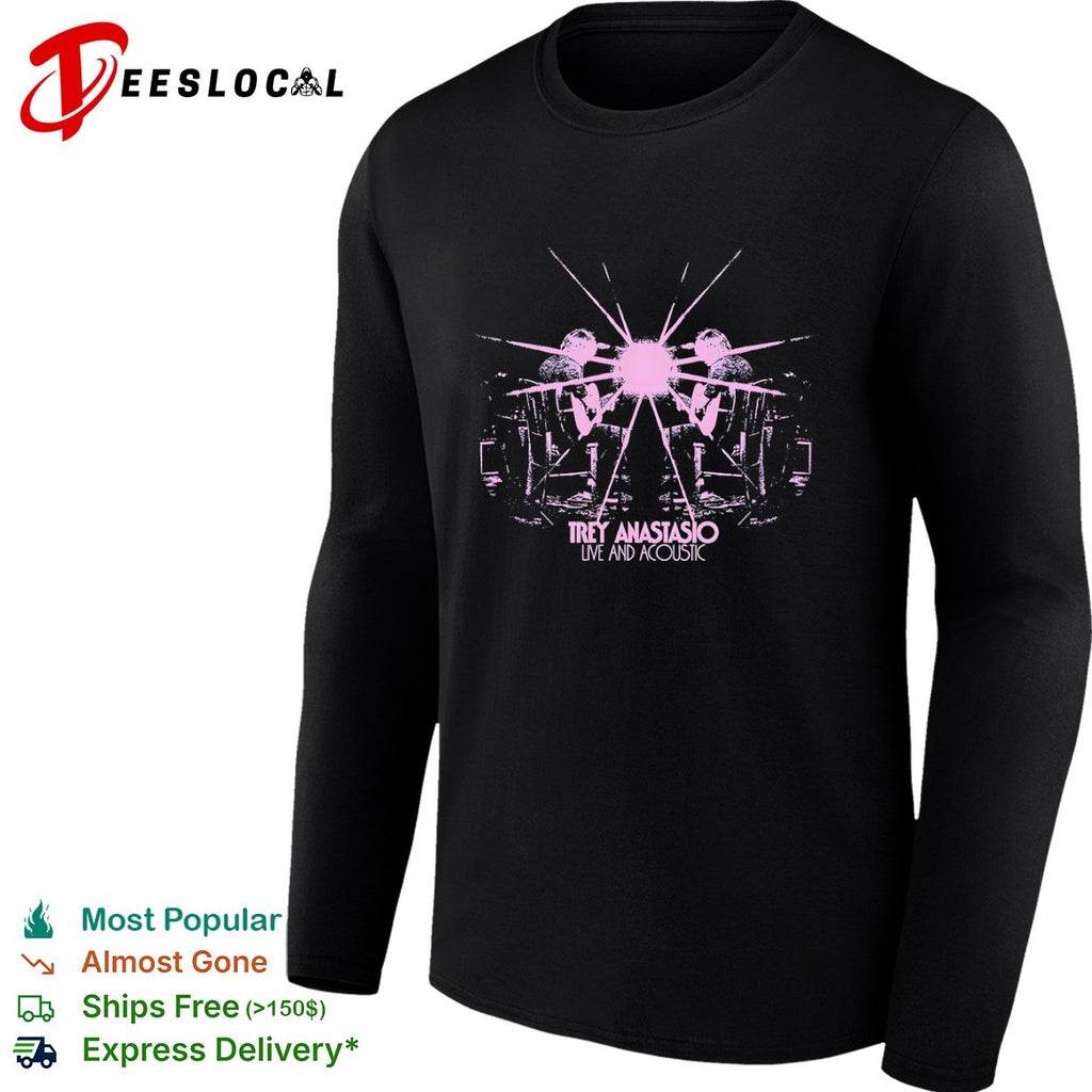 Trey Anastasio live and acoustic guitarist shirt