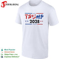 Trump 2028 patriotic stars and stripes shirt