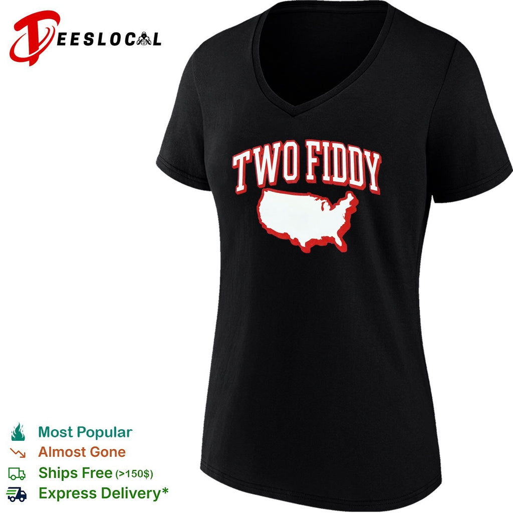 Two Fiddy Triple B USA map shirt