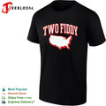 Two Fiddy Triple B USA map shirt