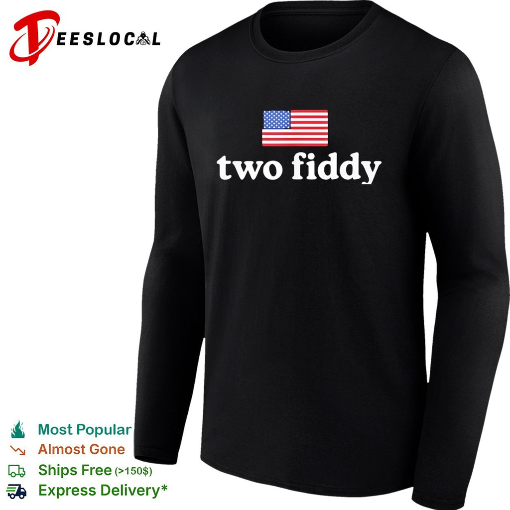 Two Fiddy USA flag Shirt