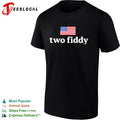Two Fiddy USA flag Shirt