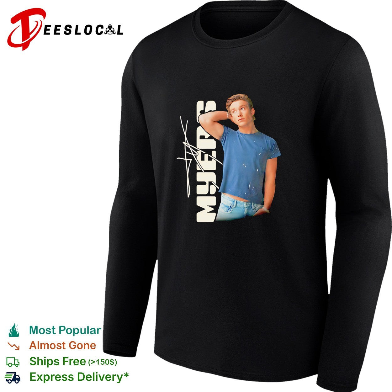 Ty Myers Black Photo Legal Tour signature shirt