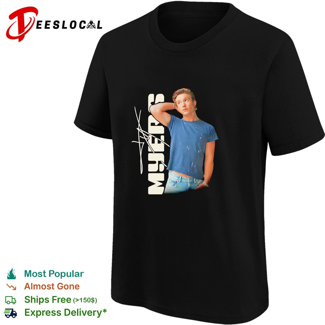 Ty Myers Black Photo Legal Tour signature shirt