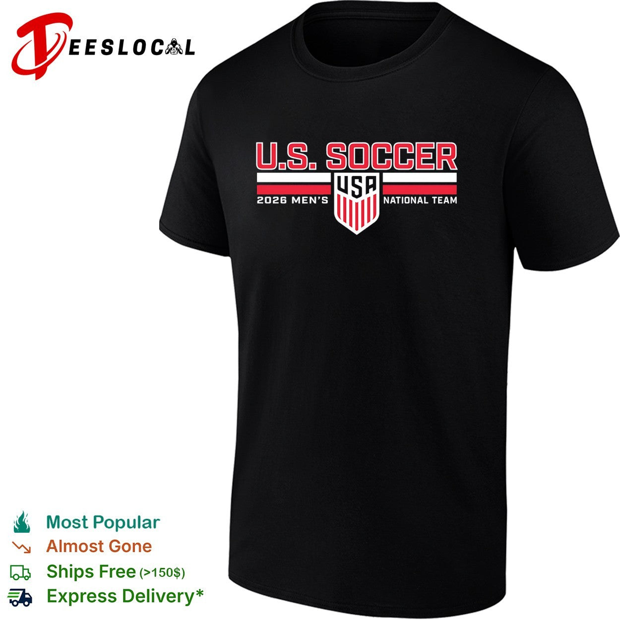 US Soccer 2026 men’s national team USA shield shirt
