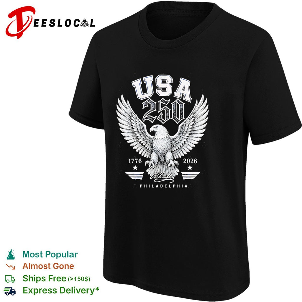 USA 250 1776 2026 B Franklin Philadelphia Patriotic American Eagle Independence shirt