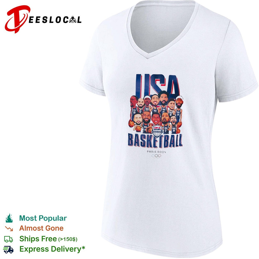 USA Basketball Team Paris 2024 Olympic Games shirt
