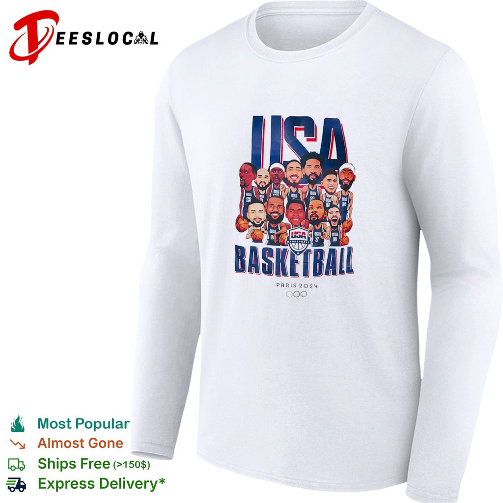 USA Basketball Team Paris 2024 Olympic Games shirt