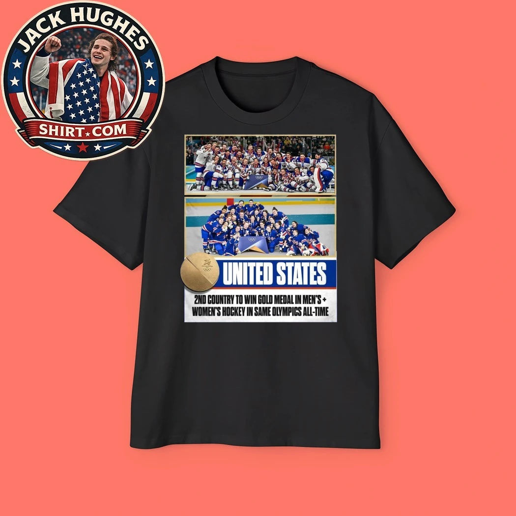 USA Hockey Gold Medal Merch Team USA Ice Hockey Winter Olympics 2026 New T-Shirt