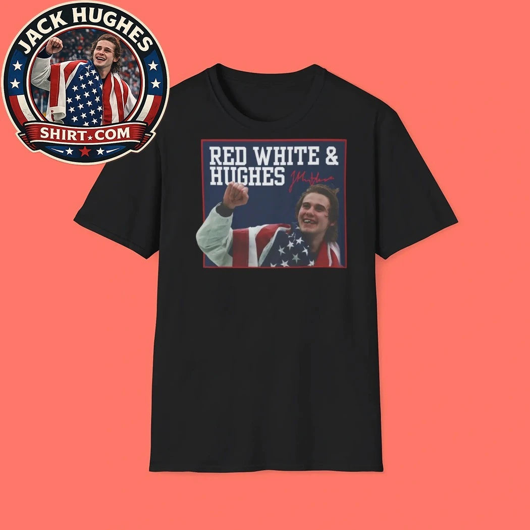 USA Hockey Red White And Hughes Shirt