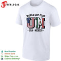 USA Mexico World Cup 2026 UM letter flags shirt