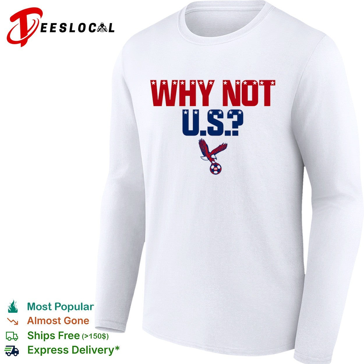 USA Soccer why not US eagle ball shirt