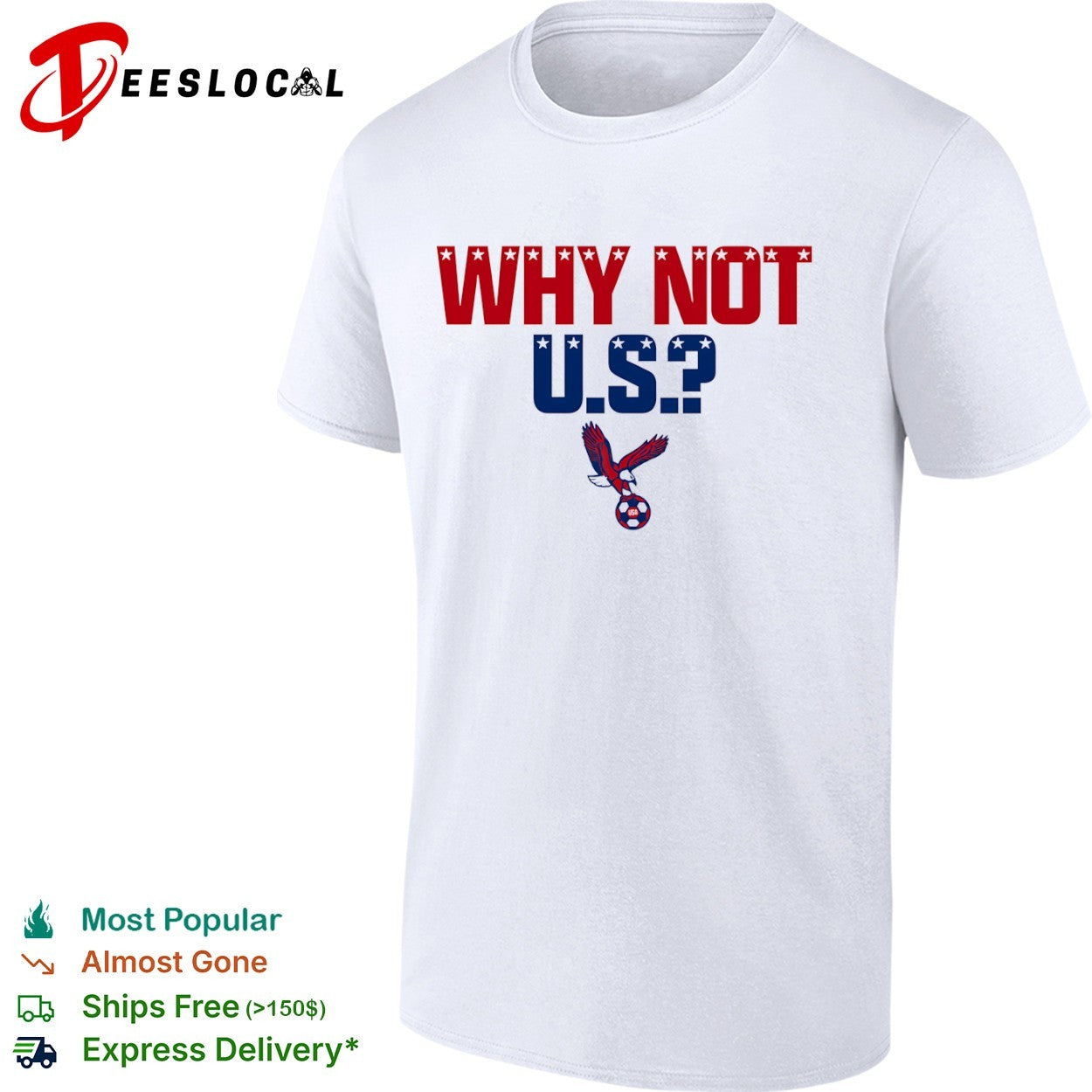 USA Soccer why not US eagle ball shirt
