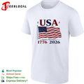 USA flag 1776 2026 American Independence Day shirt