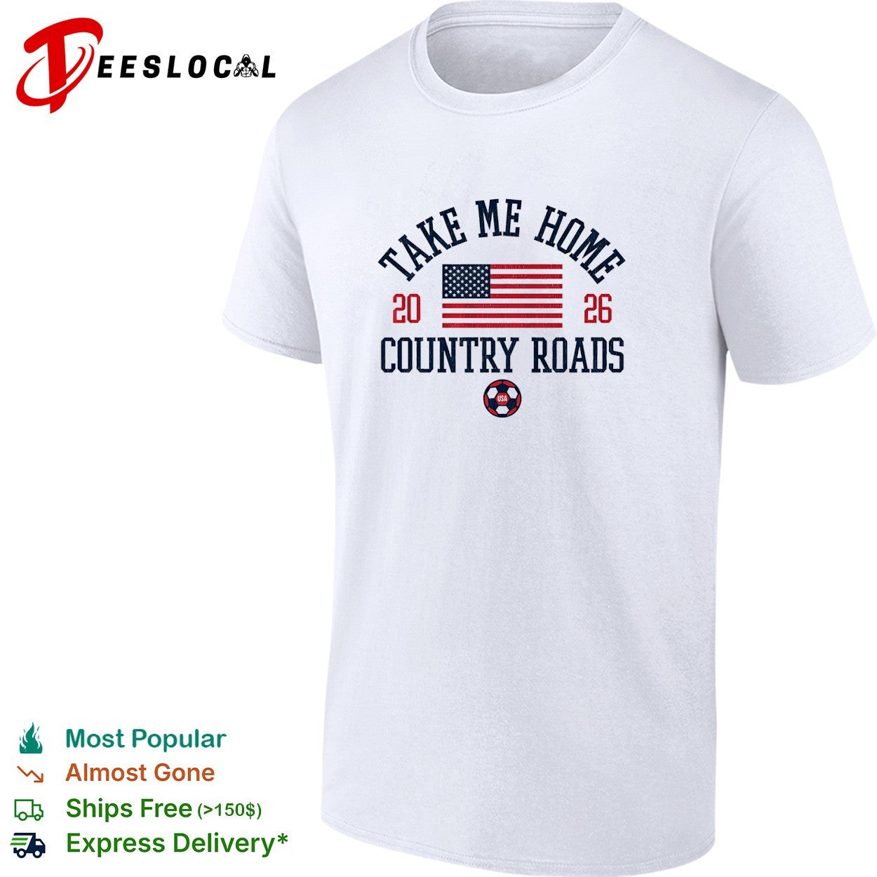 USA flag take me home country roads 2026 shirt