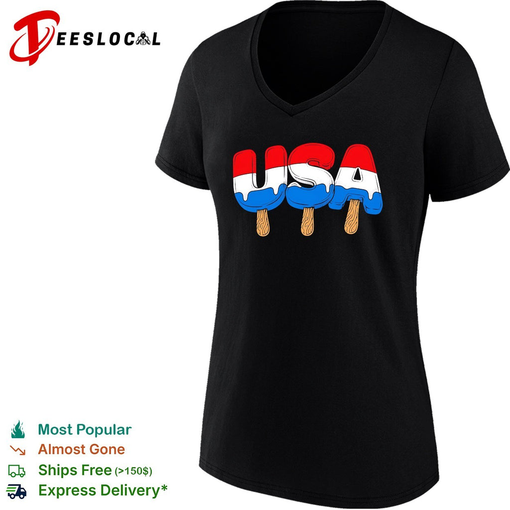 USA melting popsicles shirt