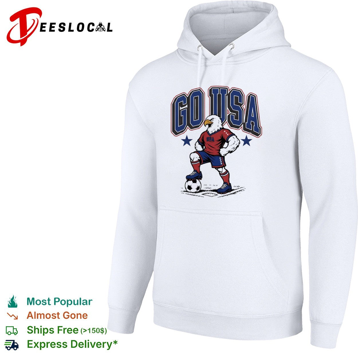 USA soccer go eagle mascot shirt