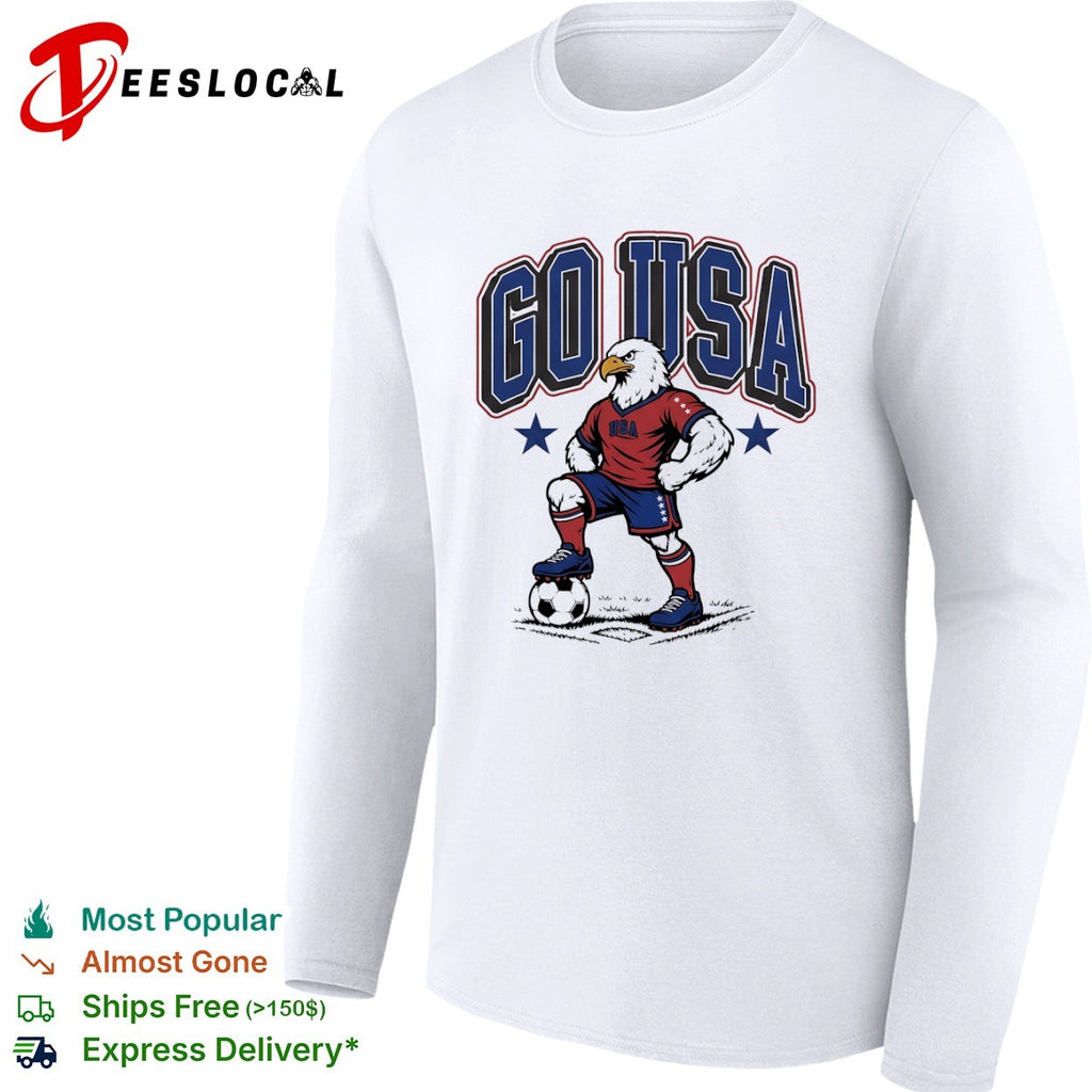 USA soccer go eagle mascot shirt