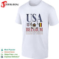 USA vs Belgium July 6 2026 Seattle Washington soccer shirt