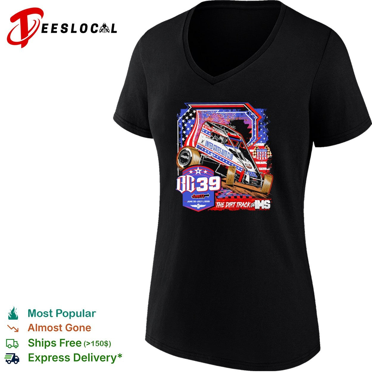 USAC BC39 Midget Racing The Dirt Track at IMS June 30 July 1 2026 shirt
