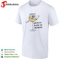 Un Petit Blanc de Memoire Wine Glass Character Cartoon Shirt