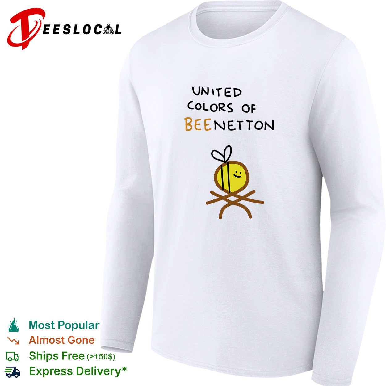 United Colors of Bee Netton bee logo shirt