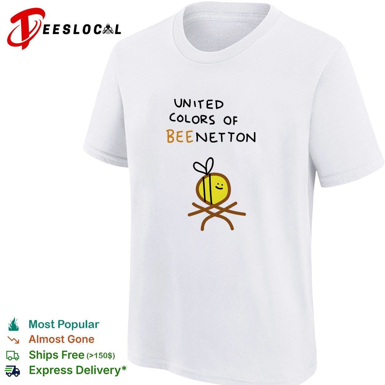 United Colors of Bee Netton bee logo shirt