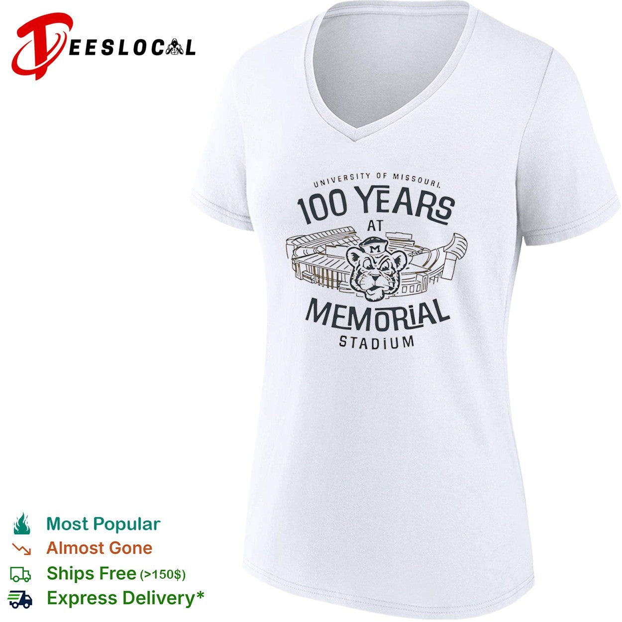 University of Missouri 100 Years at Memorial Stadium shirt