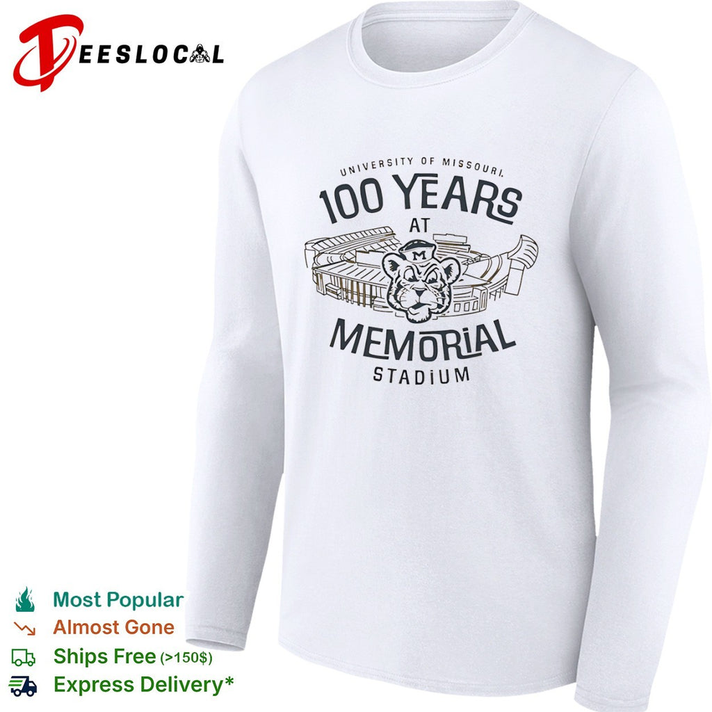 University of Missouri 100 Years at Memorial Stadium shirt