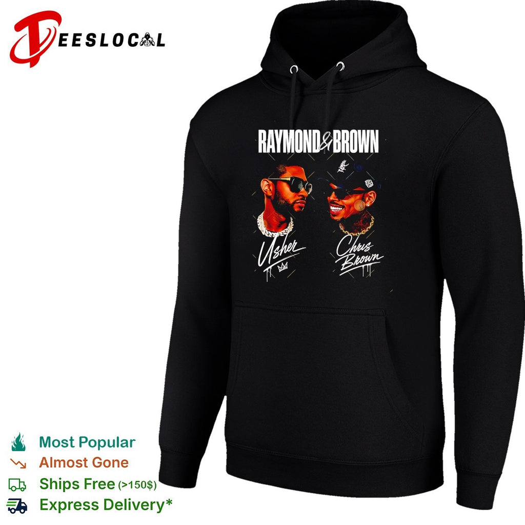 Usher and Chris Brown Raymond and Brown collab shirt