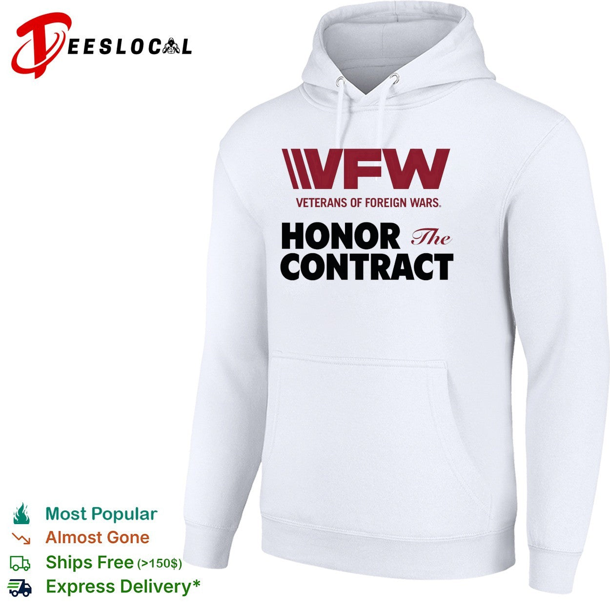 VFW Veterans of Foreign Wars honor the contract logo shirt