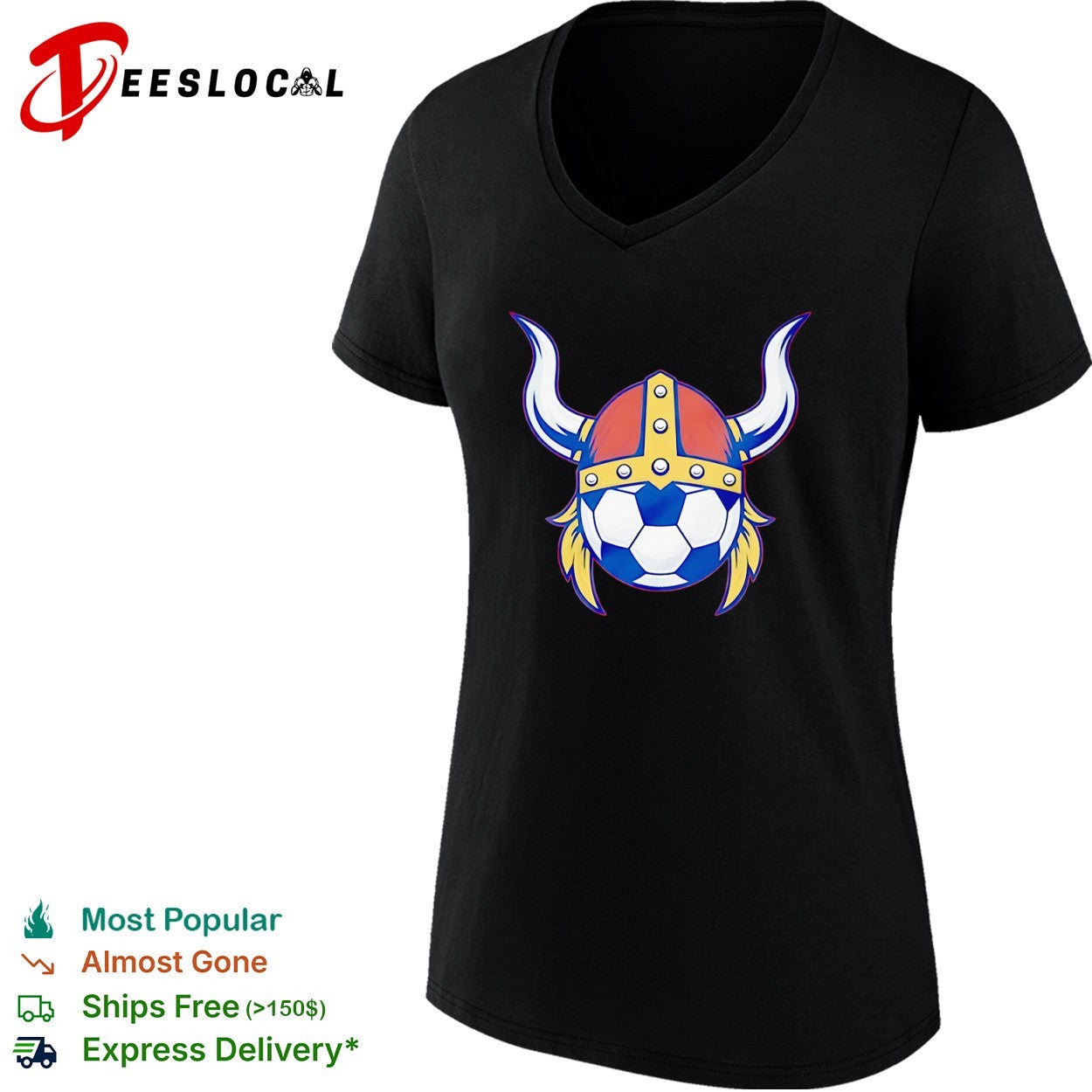 Viking Soccer Helmet Football Sports Shirt