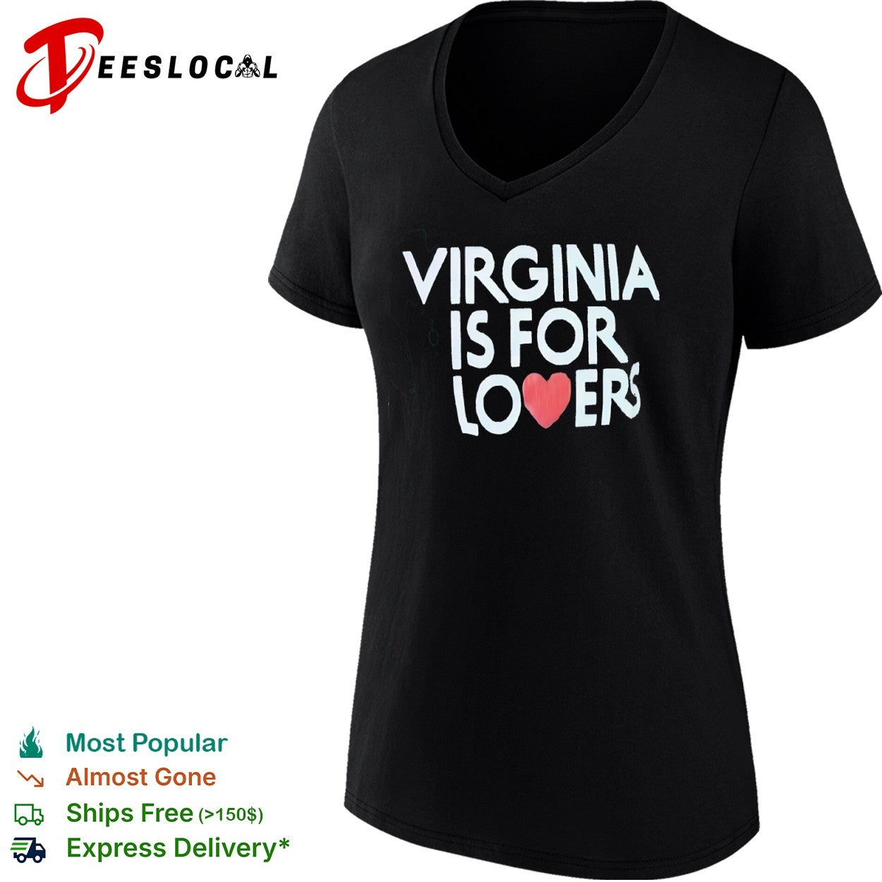 Virginia is for lovers heart shirt