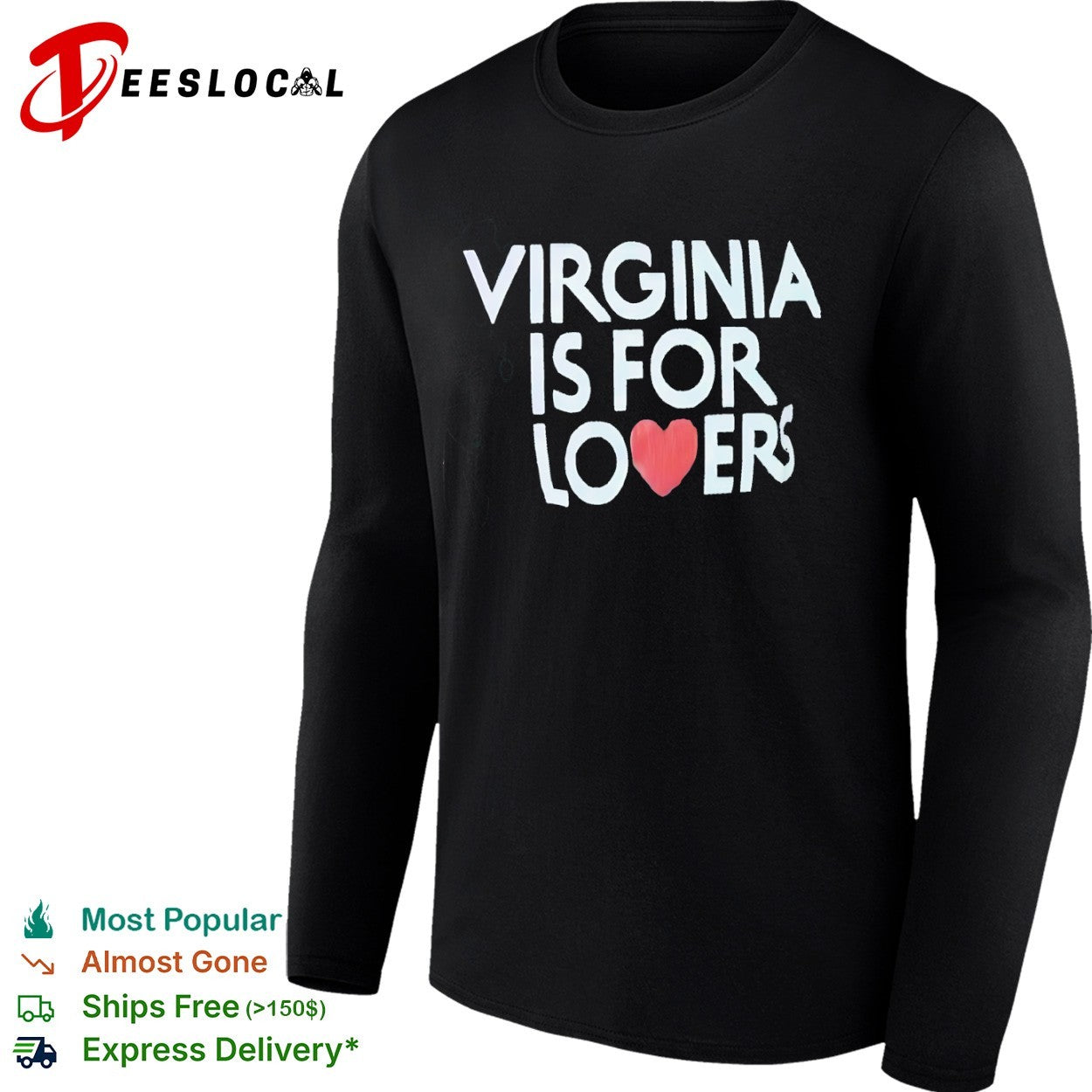 Virginia is for lovers heart shirt