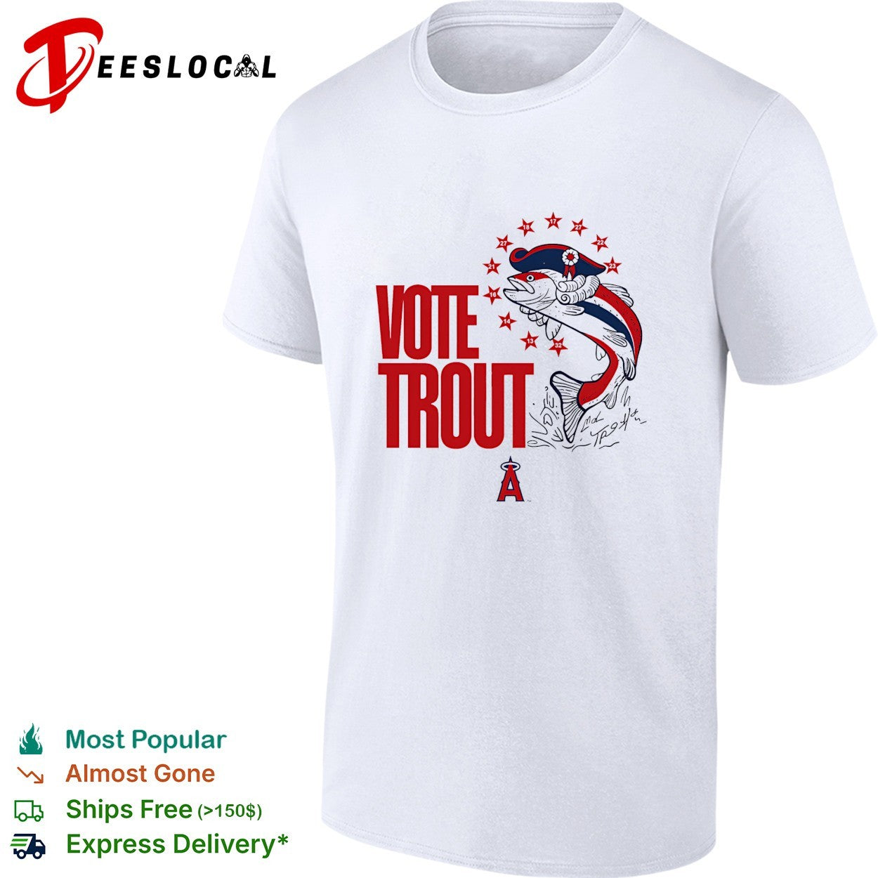 Vote Mike Trout for All-Star Game 2026 Los Angeles Angels shirt