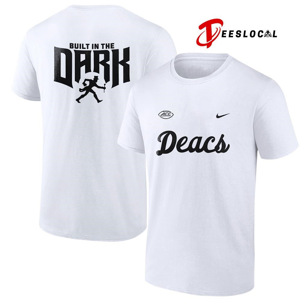 Wake Forest Demon Deacons built in the dark logo shirt