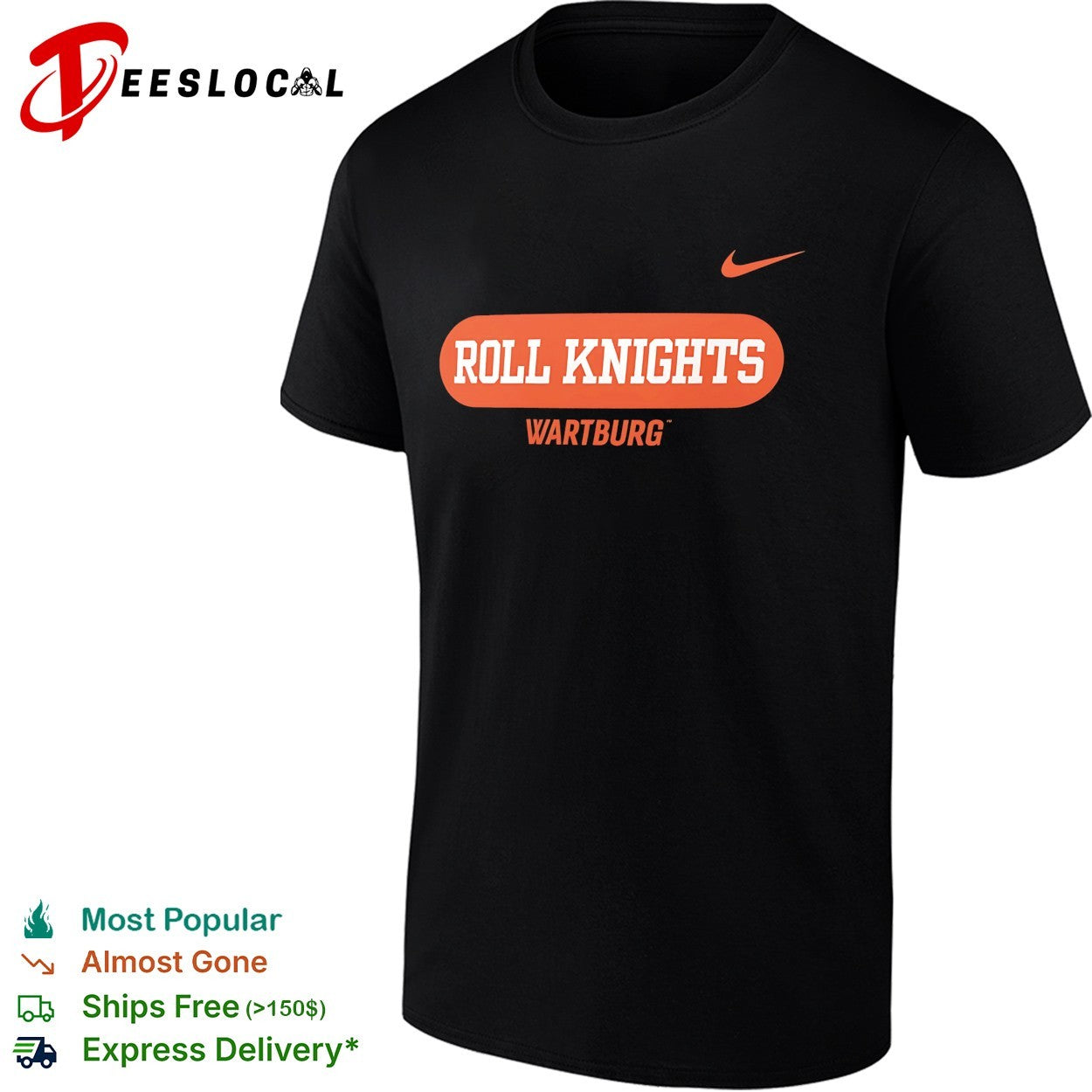 Wartburg Roll Knights college sports shirt