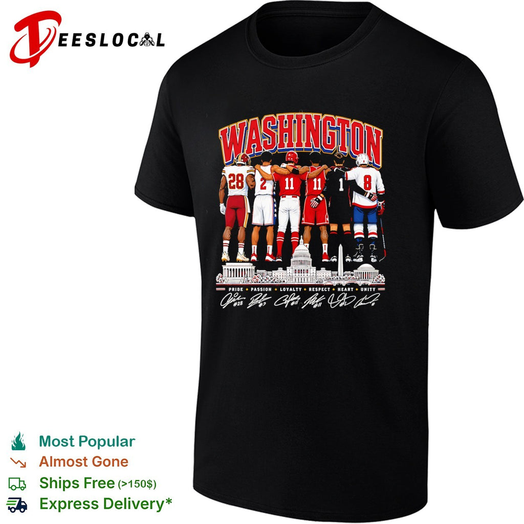 Washington Commanders Wizards Nationals Capitals DC Pride Passion Loyalty shirt
