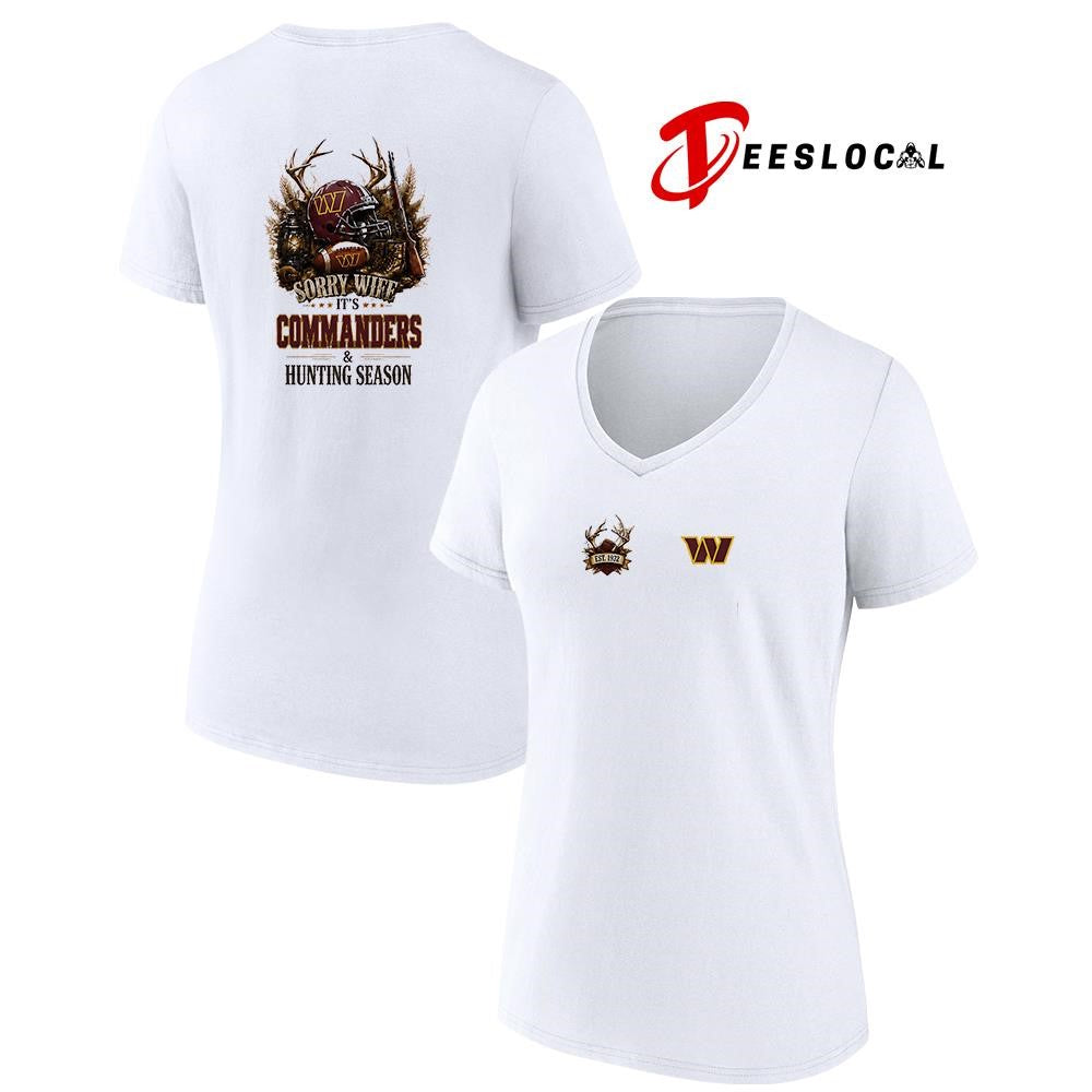 Washington Commanders sorry wife it’s hunting season deer shirt
