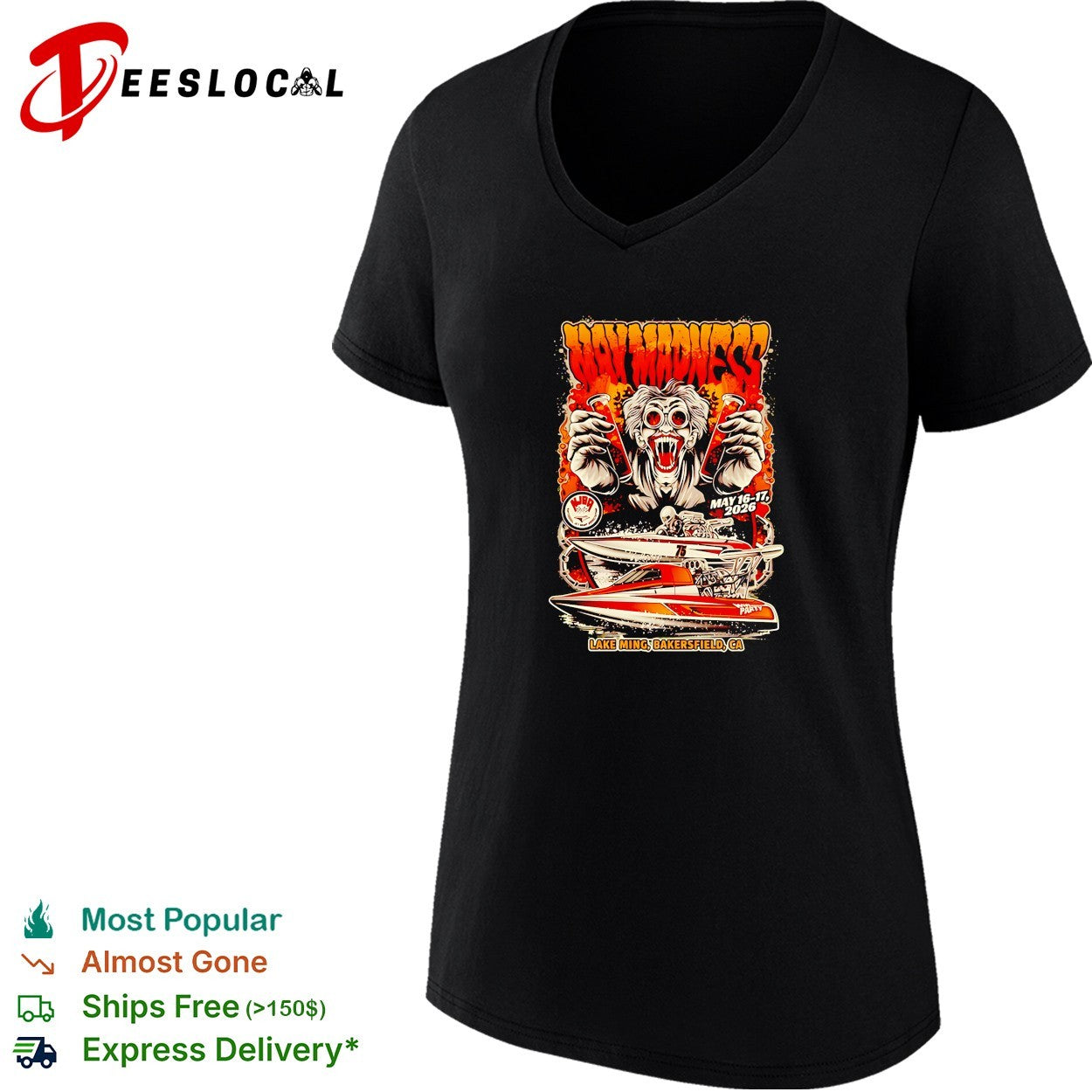 Way Madness May 16 17 2026 Lake Ming Bakersfield CA National Jet Boat Association shirt
